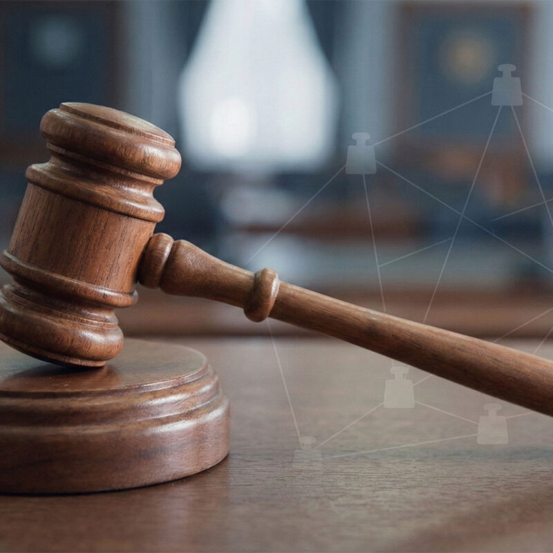 gemini generated image of a law gavel with superimposed pin path